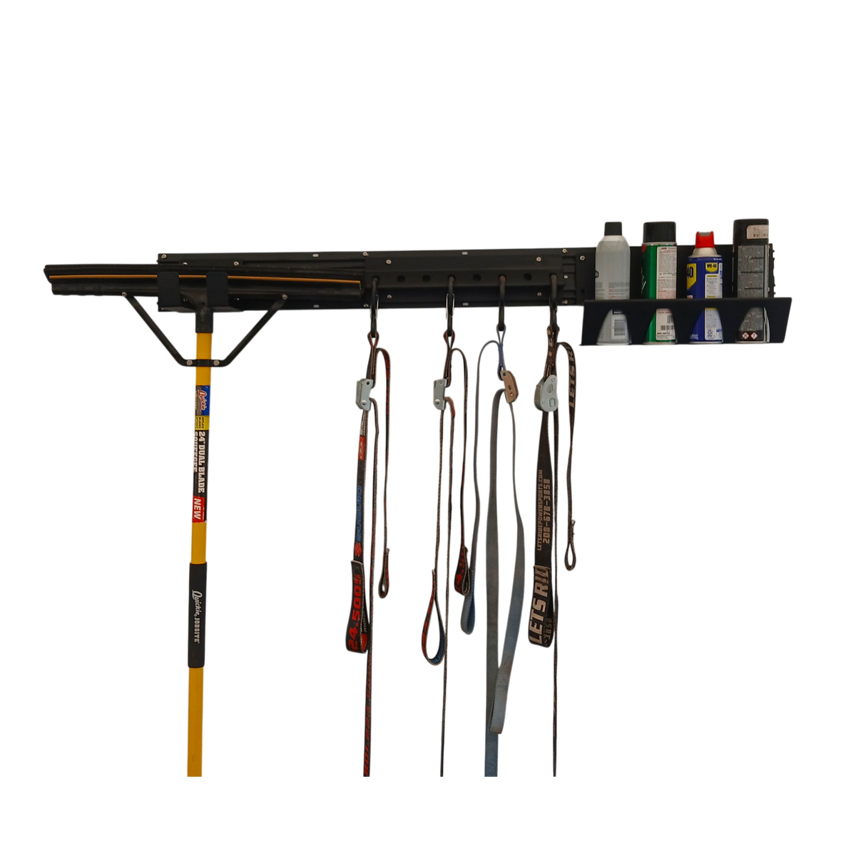 WRP Premium Bundle-Helmet Rack/Coat Rack/Aerosol Can Rack Enclosed Trailer Wall Mounted Accessory Kit